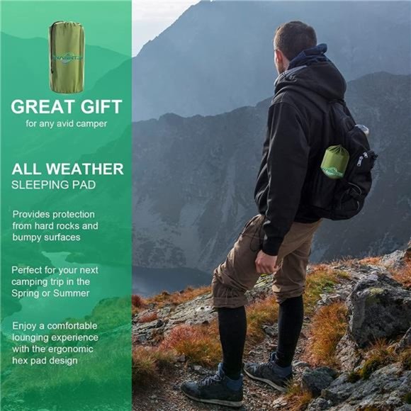 Sleeping Pad Ultralight Inflatable Sleeping Pad for Camping, 75''X25'' - Picture 7 of 7